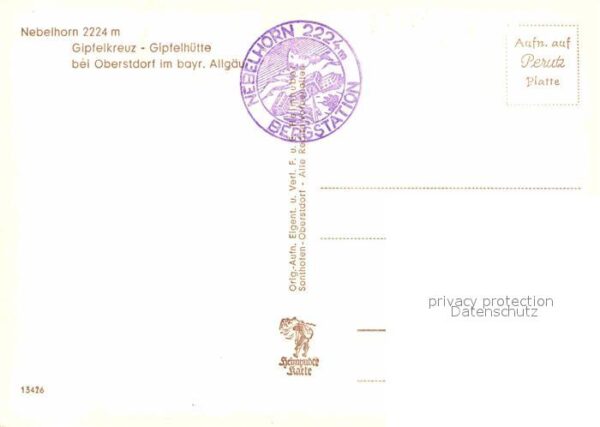 Nebelhorn Gipfelkreuz Gipfelhütte bei Oberstdorf – Bild 2