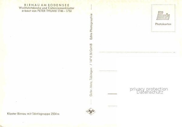 Birnau Wallfahrtskirche und Cistercienserklost – Bild 2