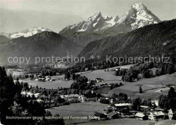 Bischofswiesen gegen Watzmann und Funtensee Tauern