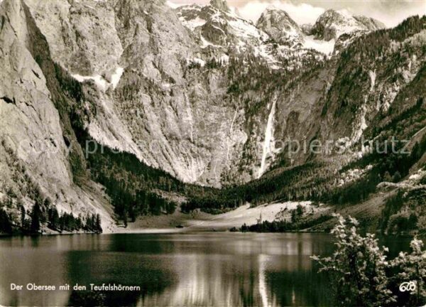 Obersee Koenigssee mit Teufelshörnern