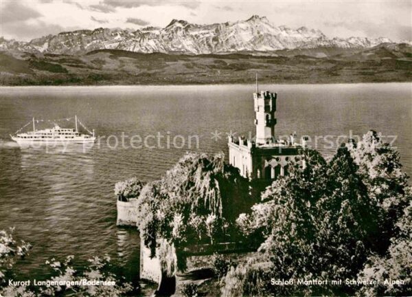 Langenargen Bodensee Schloß Montfort am See mit Schweizer Al