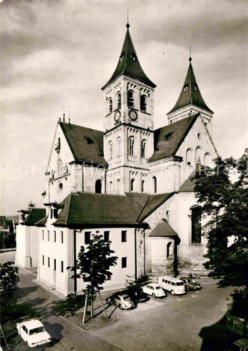 Ellwangen Jagst Romanische Basilika mit gotischem Kreuz