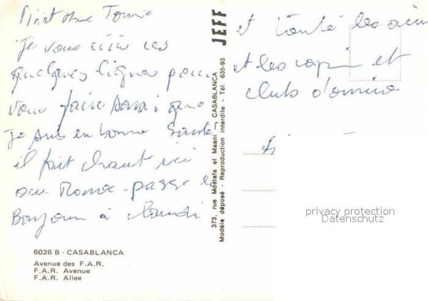 Casablanca AVenue des F.A.R. – Bild 2