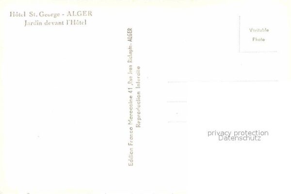 Alger Algerien Hotel St. George Jardin – Bild 2