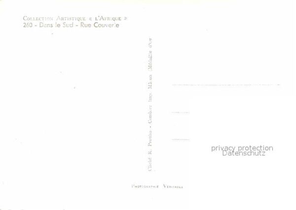 Afrika Afrique Africa Dans le Sud Rue Couverte – Bild 2