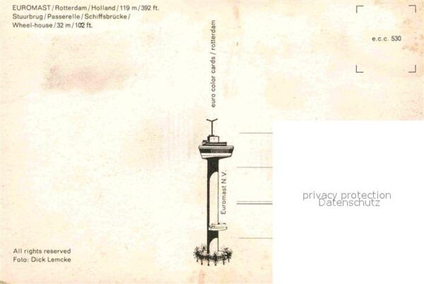 Rotterdam Fliegeraufnahme Euromast Schiffsbrücke – Bild 2