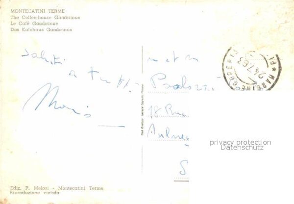 Montecatini Terme Coffee-House Gambrinus Grand-Hotel-Plaz – Bild 2