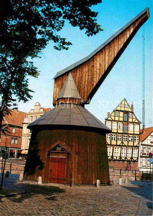 Stade Niederelbe Historischer Kran am alten Hafen