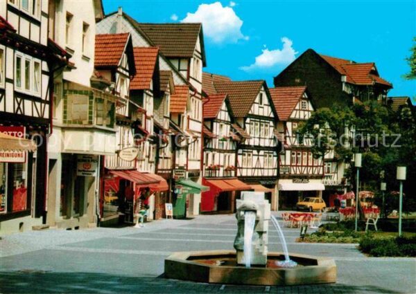 Bad Sooden-Allendorf Weinreihe Fachwerk Brunnen