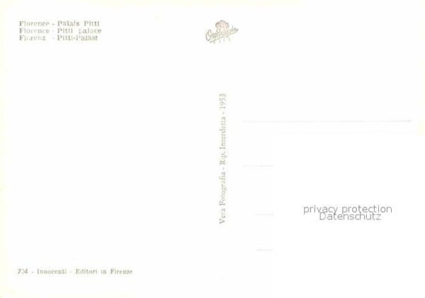 Firenze Florenz Palazzo Pitti – Bild 2