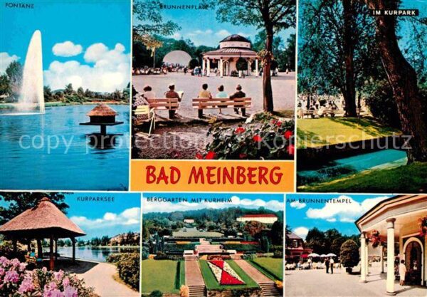 Bad Meinberg Kurpark Brunnenplatz Fontäne Kurparksee