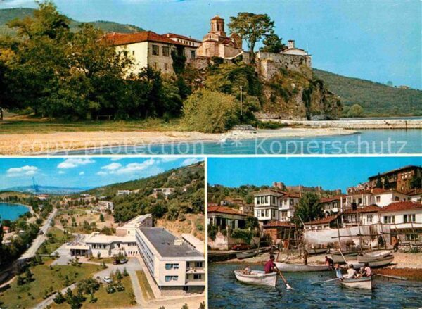 Ohrid Hafen Kirche am Meer
