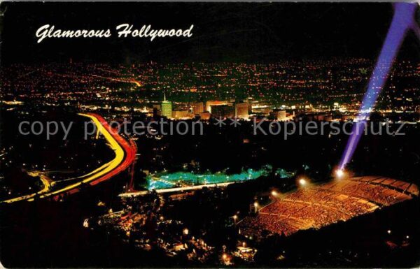 Hollywood California Glamorous City at night