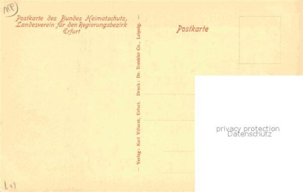 Erfurt Michaeliskirchhof Heimatschutz Postkart – Bild 2