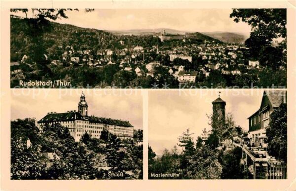Rudolstadt Panorama Schloss Marienturm