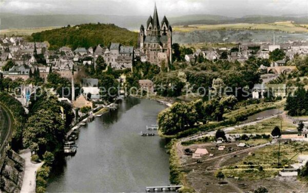 Limburg Lahn Panorama Blick von der Autobahnbrücke z