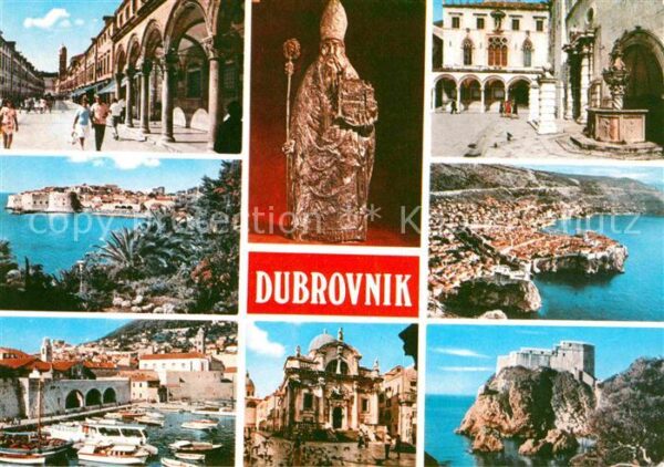 Dubrovnik Ragusa Innenstadt Küste Hafen Festung Heiligen