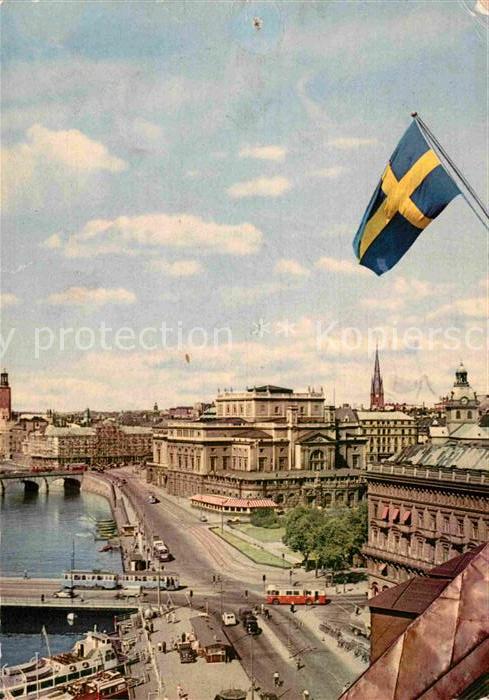 Stockholm Kungl Operan och Karl XII torg Royal Op