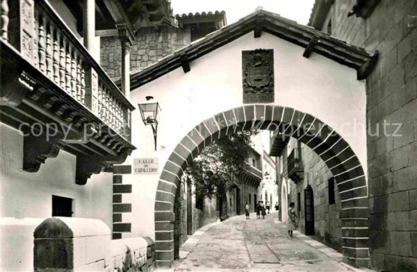 Barcelona Cataluna Pueblo Espanol Arco de Maya Principe de