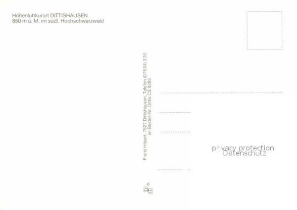Dittishausen Höhenluftkurort Schwarzwald – Bild 2