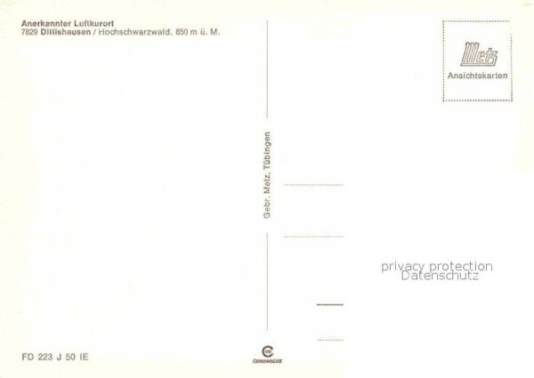 Dittishausen Luftkurort Schwarzwald Kurhotel Tanzbar – Bild 2