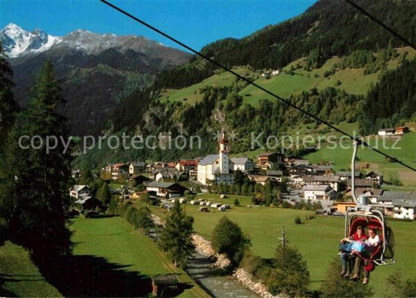 Neustift Stubaital Tirol Elferlift mit Blick gegen Brennerspitze