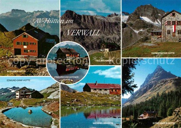 Schruns Vorarlberg Alpenvereinshütten im Verwall Bergsee A