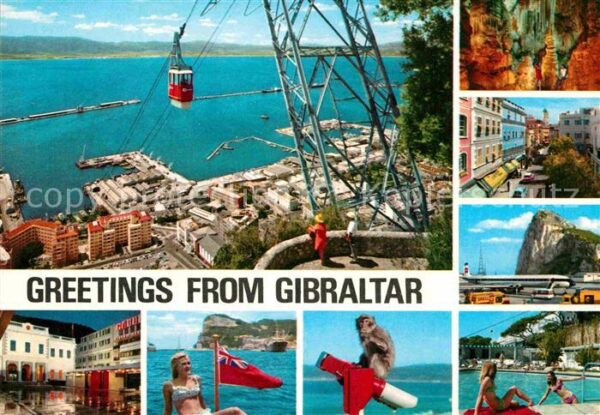 La Linea Cadiz Andalucia ES Hafen Meerenge Gibraltar Tropfsteinhöhl
