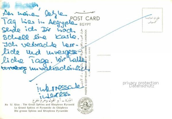 Giza Grosse Sphinx Khephren Pyramide Kamel – Bild 2