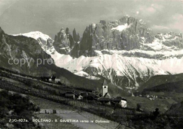Bolzano S Giustina verso le Dolomiti Panorama D