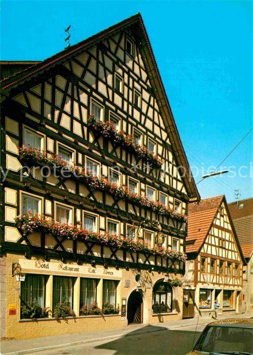 Dornstetten Wuerttemberg Hotel Restaurant Löwen Fachwerkhaus Luf