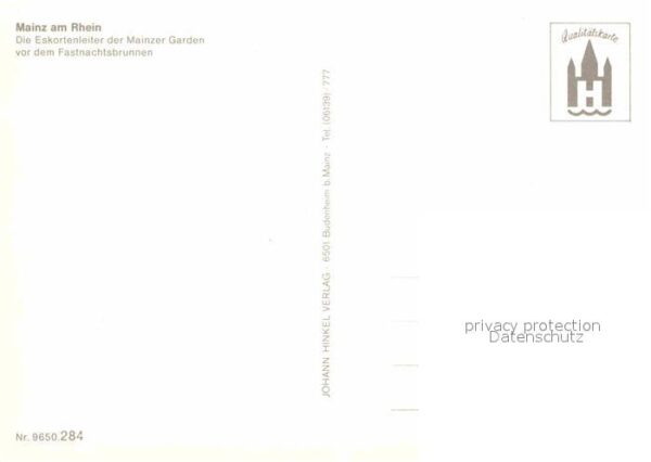 Mainz Rhein Eskortenleiter der Mainzer Garden Fastn – Bild 2