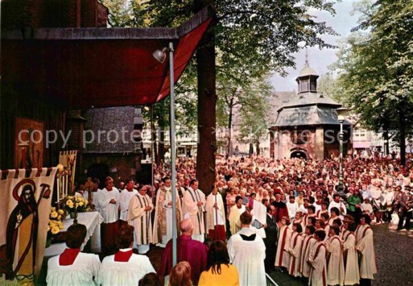 Kevelaer Wallfahrtsort Marienfeier auf dem Kapel