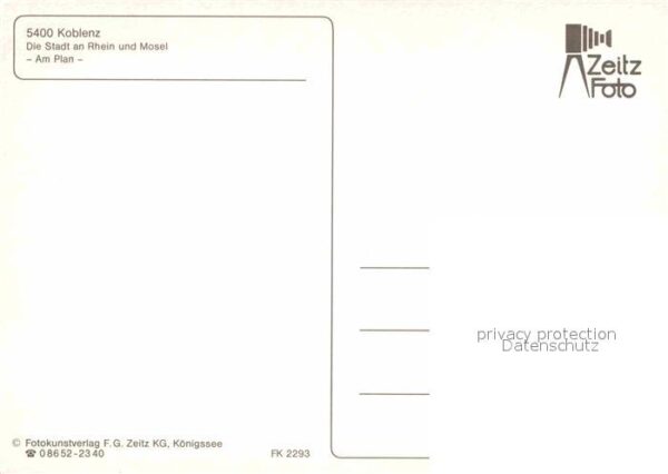 Koblenz Rhein Am Plan Altstadt Platz Kirchtürme – Bild 2