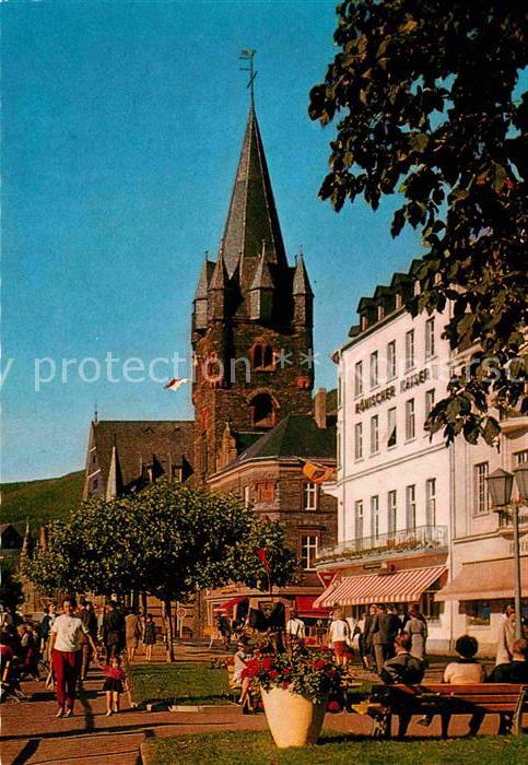 Bernkastel-Kues Moselpromenade Kirche Hotel Römischer K