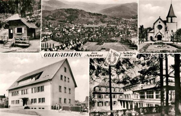 Oberachern Benz Brunnen Sankt Stefanus Rathaus San