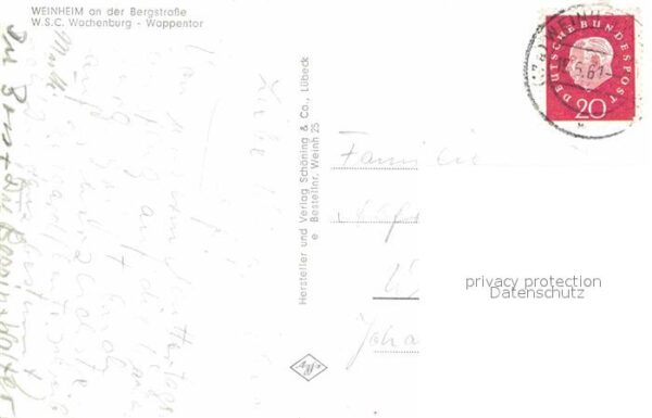 Weinheim Bergstrasse Wachenburg Wappentor – Bild 2