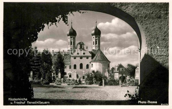 Benediktbeuern Klosterkirche Friedhof