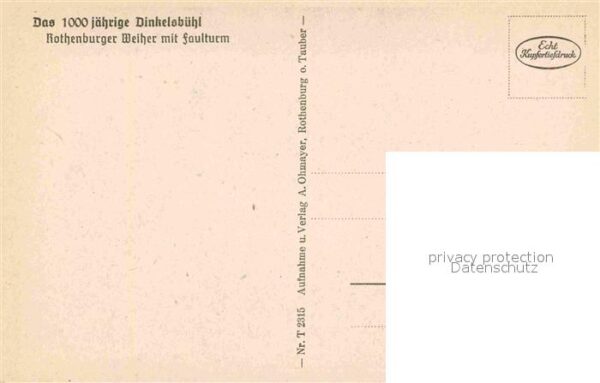 Dinkelsbuehl Rothenburger Weiher mit Faulturm – Bild 2