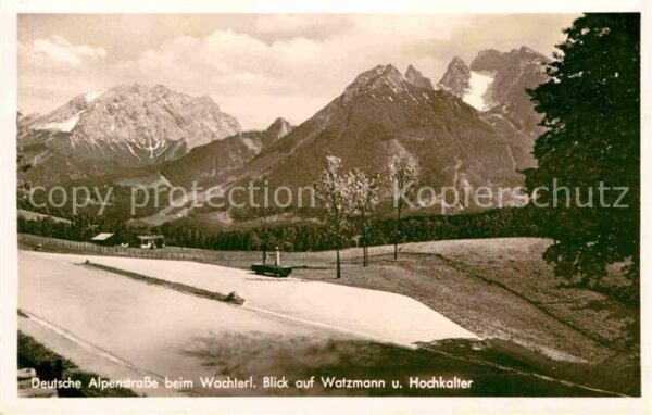 Berchtesgaden Blick auf den Watzmann und Hochkalter