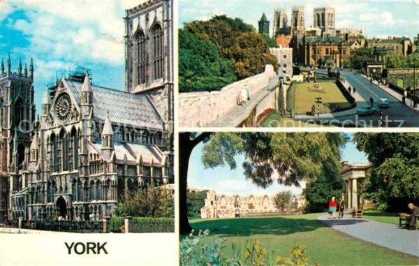 York UK Kirche Park Teilansicht
