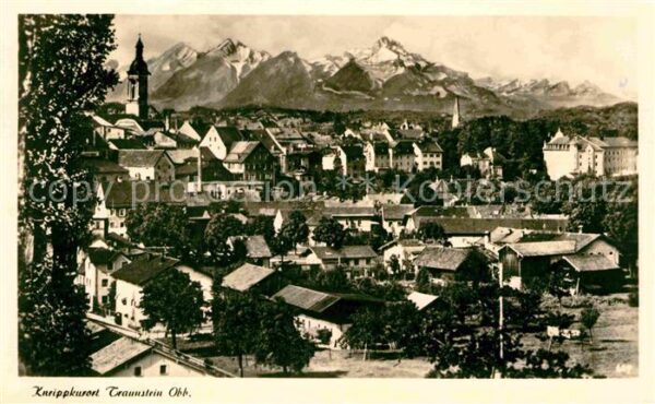 Traunstein Oberbayern Panorama