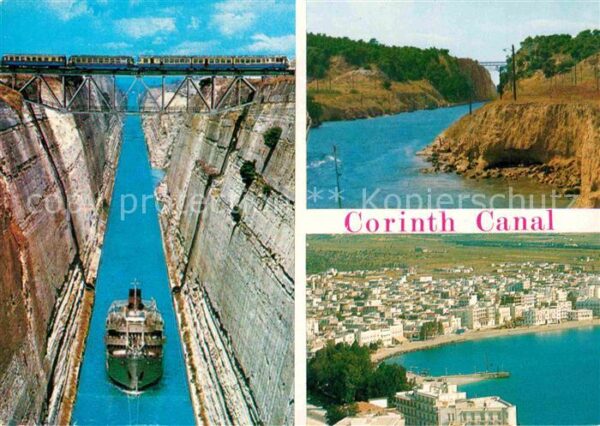 Griechenland Greece Der Corinth Kanal