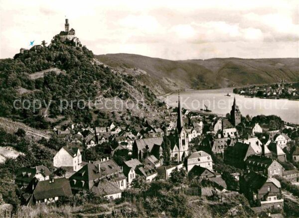 Braubach Rhein Panorama mit Burg