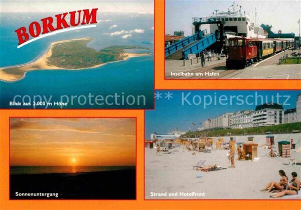 Borkum Fliegeraufnahme Sonnenuntergang Strand