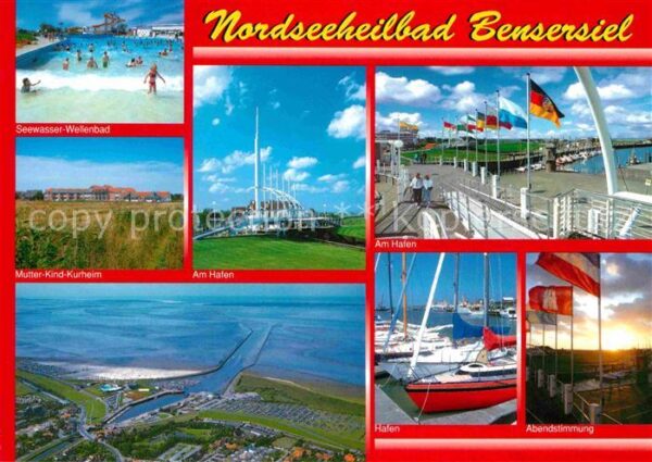 Bensersiel Wellenbad Fliegeraufnahme Mutter-Kind K