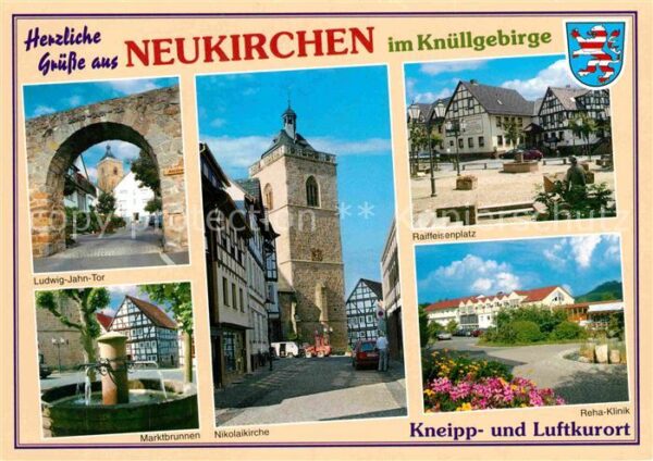Neukirchen Knuellgebirge Ludwig Jahn Kirche Marktbrunnen Reha Kl