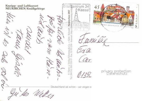 Neukirchen Knuellgebirge Ludwig Jahn Kirche Marktbrunnen Reha Kl – Bild 2