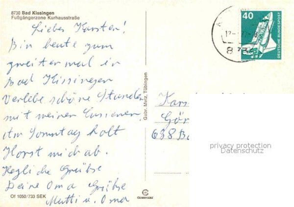 Bad Kissingen Fussgängerzone Kurhausstrasse – Bild 2