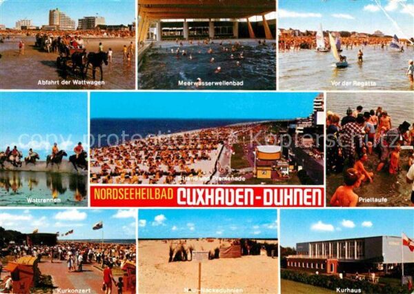 Duhnen Nordsee Wattwagen Wattrennen Promenade Meerwass